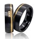 Bild von Ring Titan-Keramik PVD Gold mit Zirkonia Gr. 50-62