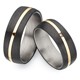 Bild von Ring Titan-Carbon PVD Gold mit gefasstem Diamant 0,010 CT W/Si Gr. 50-62 