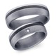 Bild von Ring Tantal-Carbon mit Diamant 0,015 CT W/Si Gr. 50-62