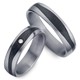 Bild von Ring Tantal-Carbon mit Diamant 0,015 CT W/Si Gr. 50-62 