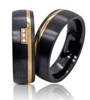 Bild von Partnerringe Titan-Keramik / 6mm