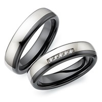Bild von Partnerringe Titan-Keramik / 5mm