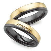 Bild von Partnerringe Titan-Keramik / 5mm