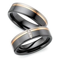 Bild von Partnerringe Titan-Keramik / 6mm