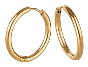 Bild von Creole Titan PVD Gold 2mm breit / Durchmesser 8mm, 10mm oder 12mm