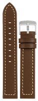 Bild von Sattelleder stark gepolstert und genäht, gleichlaufend 18-22mm / 2 Farben 