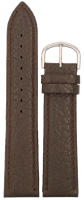 Bild von XL-Kalbleder stark gepolstert und genäht 22mm schwarz oder braun