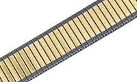 Bild von Zugband Edelstahl 14-22mm bicolour gold