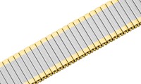 Bild von Zugband Edelstahl 12-22mm bicolour gold