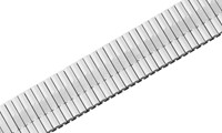 Bild von Zugband Edelstahl 22/17mm extra flach mit Teleskopanstoß