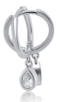 Bild von 925/- Creolen mit Zirkonia 