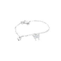 Bild von 925/- Armband 17+3cm Schmetterling mit Zirkonia