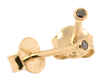 Bild von 925/- Ohrstecker rhod. mit Diamant 0,030 CT