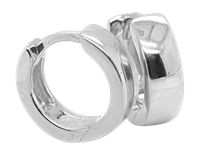 Bild von 925/- Creolen rhodiniert silber oder vergoldet 