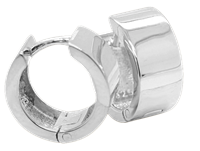 Bild von 925/- Creolen rhodiniert silber oder vergoldet