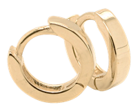 Bild von 925/- Creolen rhodiniert silber oder vergoldet 