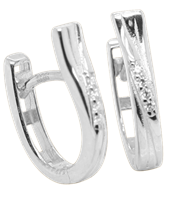 Bild von 925/- Creolen rhodiniert