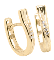 Bild von 925/- Creolen rhodiniert