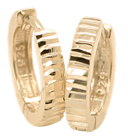 Bild von 925/- Creolen rhodiniert