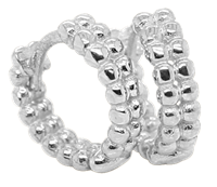 Bild von 925/- Creolen rhodiniert