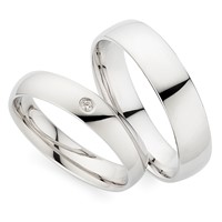 Zeige Details für Partnerring Silber 925/- rhodiniert / 4mm bzw. 5mm Bild von Partnerring Silber 925/- rhodiniert / 4mm bzw. 5mm