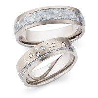 Bild von Partnerring Titan-Carbon Grau / 6mm