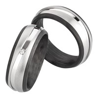 Bild von Partnerring Titan-Carbon / 7,0mm