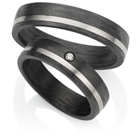 Bild von Partnerring Titan-Carbon / 5mm