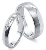 Bild von Partnerring Edelstahl-Titan / 4mm bzw. 6mm 