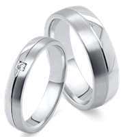 Bild von Partnerring Edelstahl-Titan / 4mm bzw. 6mm 