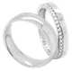 Bild von Ring Silber 925/- rhodiniert mit Zirkonia Gr. 50-62