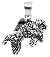 Bild von 925-/ Anhänger rhod. Fisch
