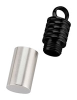 Bild von Edelstahl Anhänger SOS Kapsel mit Gewinde 