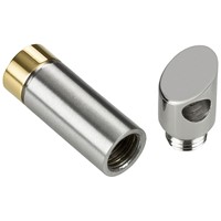 Bild von Edelstahl Anhänger SOS Kapsel mit Gewinde 