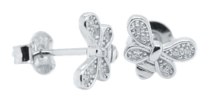 Bild von 925-/ Ohrstecker rhod. Biene 