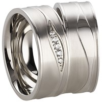 Bild von Partnerringe Edelstahl 8mm 