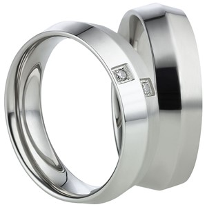 Bild von Partnerringe Edelstahl 6mm 