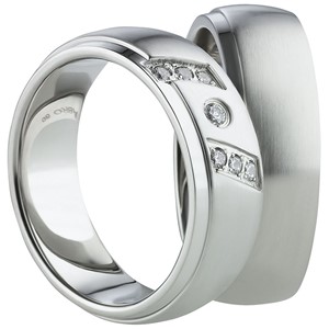 Bild von Partnerringe Edelstahl 7mm 