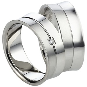 Bild von Partnerringe Edelstahl 7mm - Abverkauf 