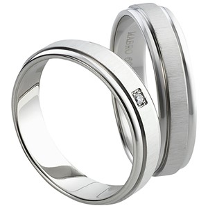 Bild von Partnerringe Edelstahl 5mm 