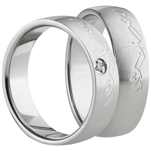 Bild von Partnerringe Edelstahl 6mm 