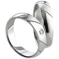 Bild von Partnerringe Edelstahl 5mm 