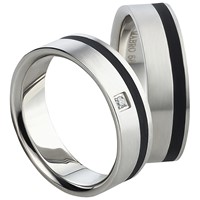 Bild von Partnerringe Edelstahl 6mm