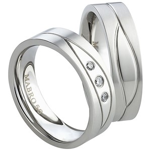 Bild von Partnerringe Edelstahl 6mm 