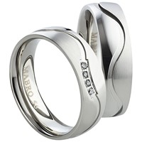 Bild von Partnerringe Edelstahl 6mm