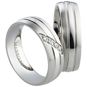 Bild von Partnerringe Edelstahl 6mm