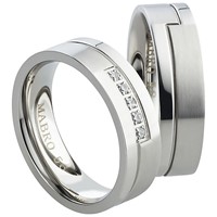 Bild von Partnerringe Edelstahl 6mm 