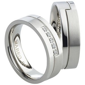 Bild von Partnerringe Edelstahl 6mm - Abverkauf 