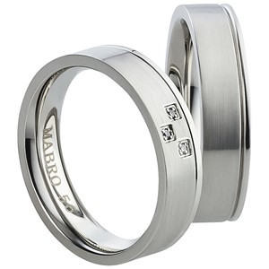 Bild von Partnerringe Edelstahl 6mm