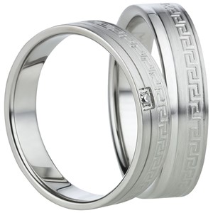 Bild von Partnerringe Edelstahl 5mm